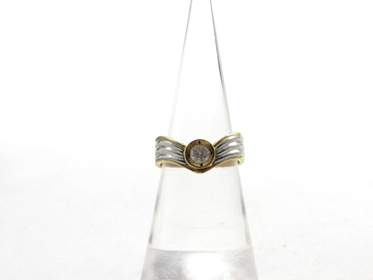 D0.20ct K18/Pt900 3.1g Ring 