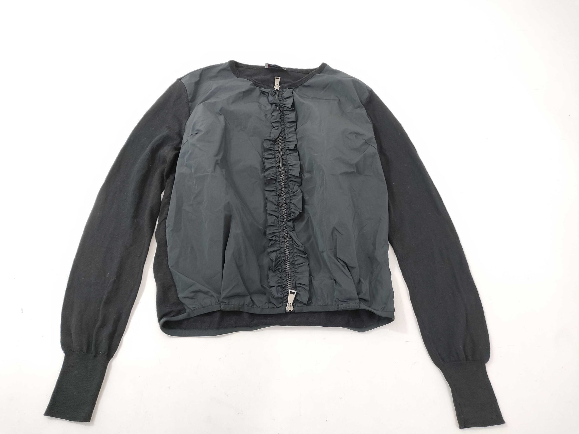MONCLER Cardigan Frill Nylon Cardigan