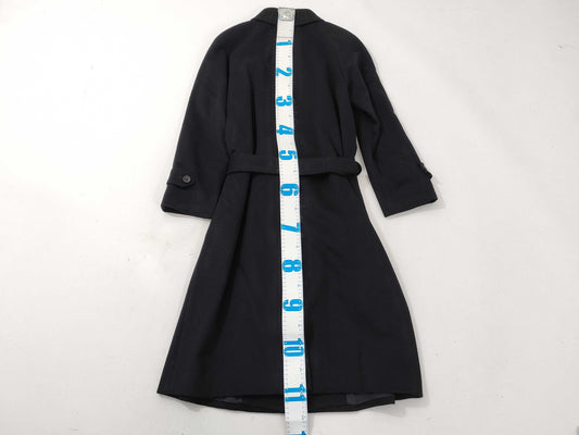 BURBERRY Long Coat, Black Cashmere, Considering Model Year