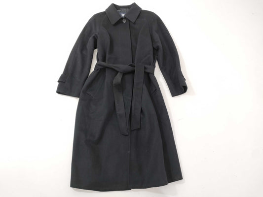 BURBERRY Long Coat, Black Cashmere, Considering Model Year