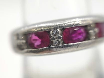 R1.00ct D0.16ct Pt900 8.1g Ring 