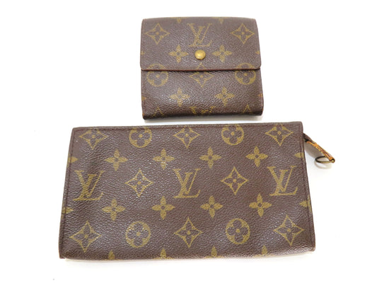 LOUIS VUITTON Monogram Bucket/Pouch/Wallet Pouch