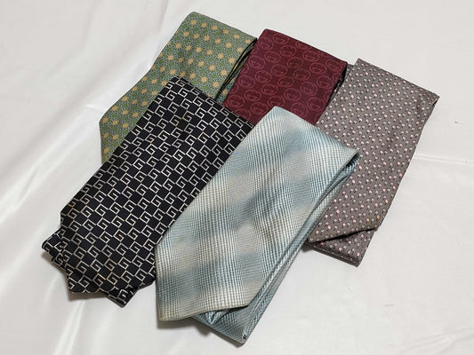 GUCCI Ferragamo/Gucci/Hermès 5-piece tie set