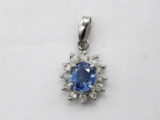 S 0.619ct D 0.16ct PT900 1.8g Pendant Top 