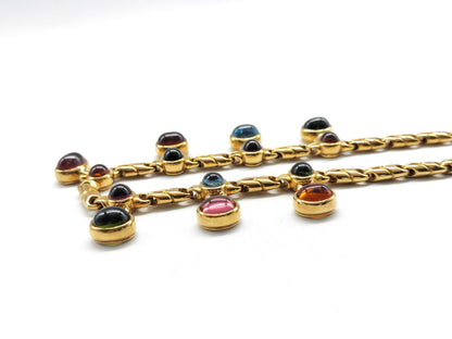 BVLGARI Allegra Colored Stone Multi YG 750 62.7g Necklace 