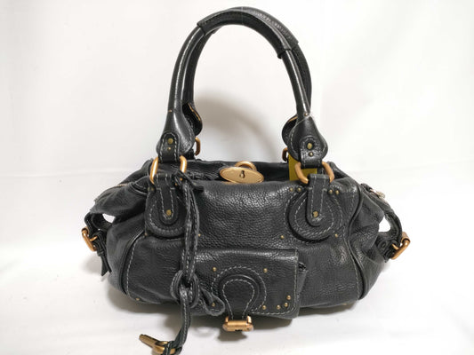 (10460_0133)chloe Boston Bag Calf Leather Boston Bag