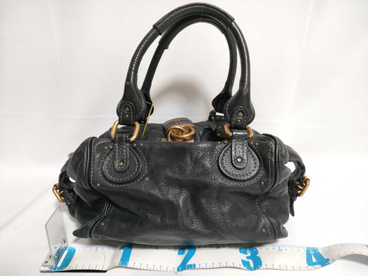 (10460_0133)chloe Boston Bag Calf Leather Boston Bag