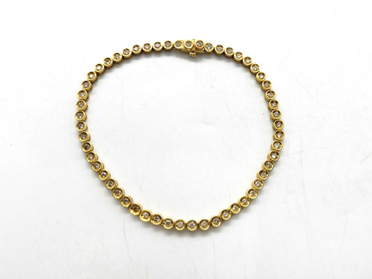 Tennis Bracelet D1.00ct K18 8.3g Bracelet/Bangle 