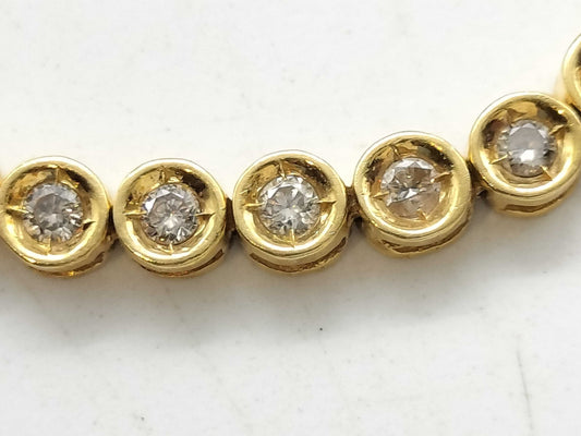 Tennis Bracelet D1.00ct K18 8.3g Bracelet/Bangle 
