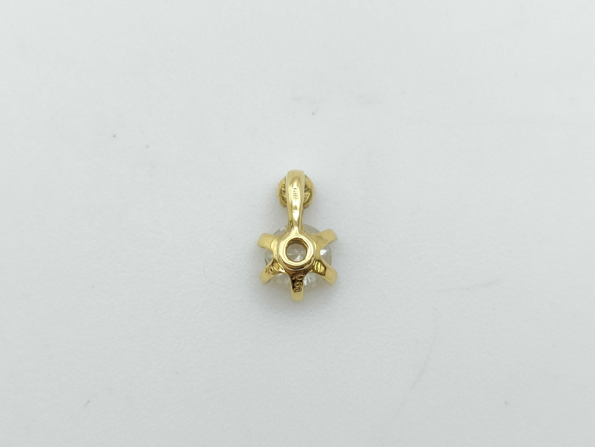 D 0.38ct FD 0.02ct K18 0.4g Pendant Top 