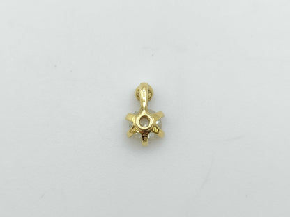 D 0.38ct FD 0.02ct K18 0.4g Pendant Top 
