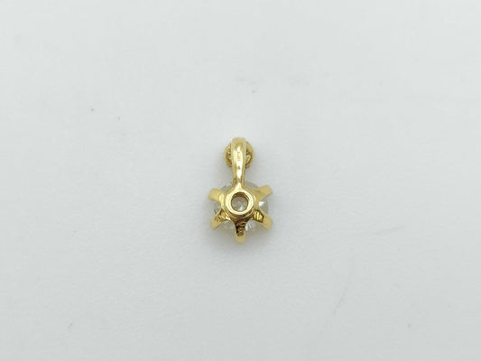 D 0.38ct FD 0.02ct K18 0.4g Pendant Top 
