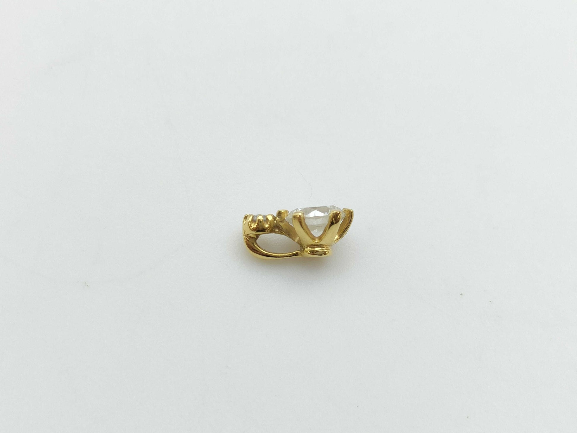 D 0.38ct FD 0.02ct K18 0.4g Pendant Top 