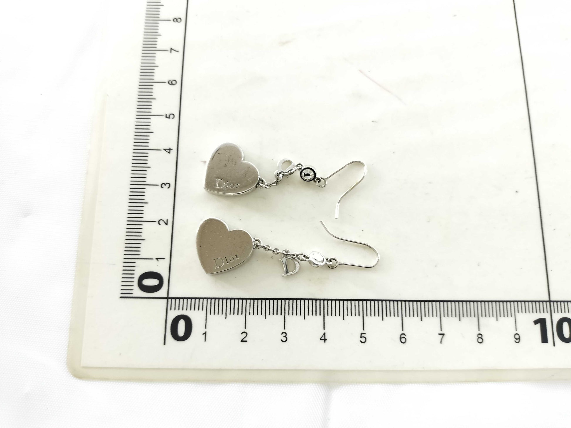 Dior Heart Logo Earrings
