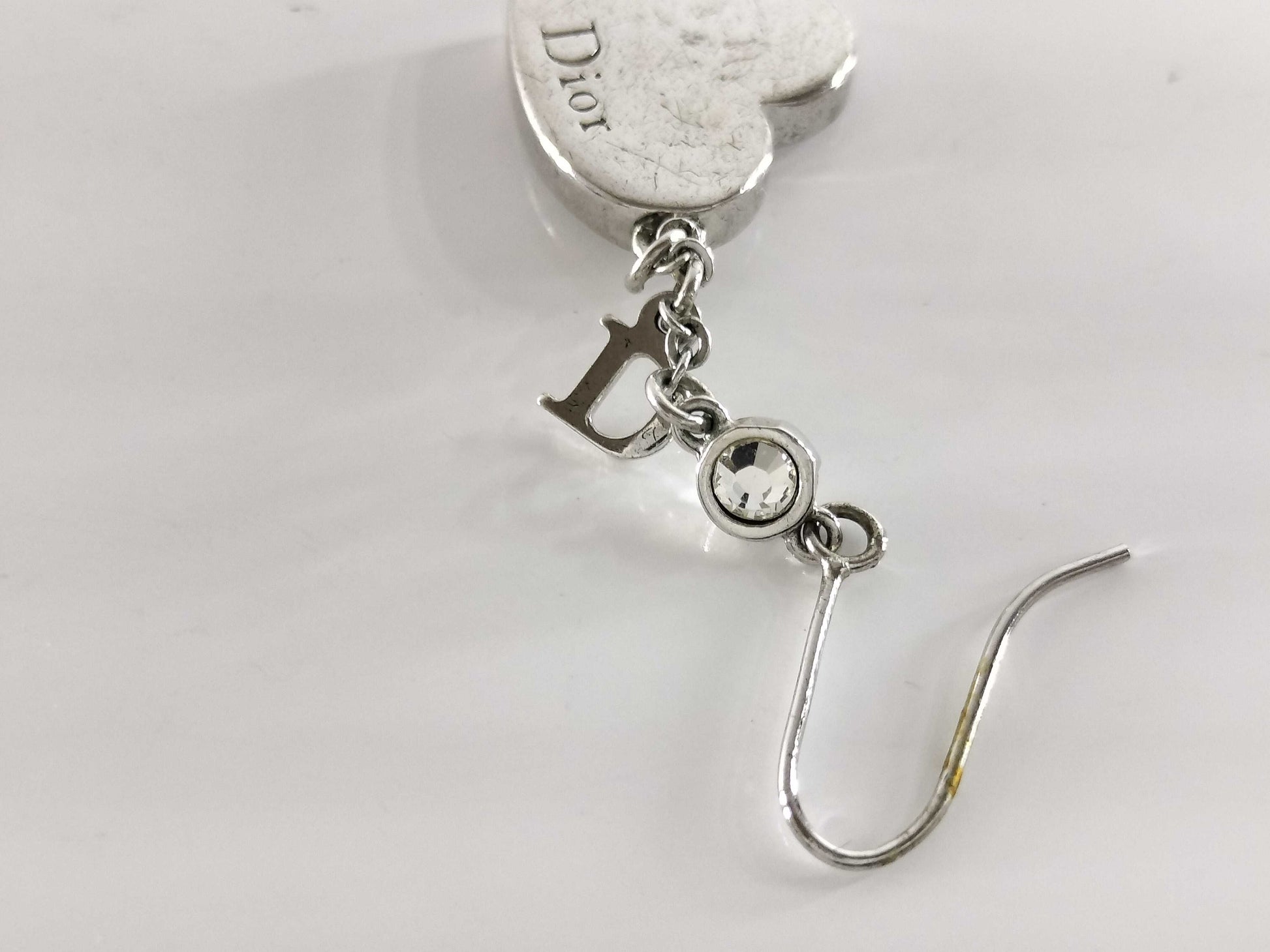 Dior Heart Logo Earrings