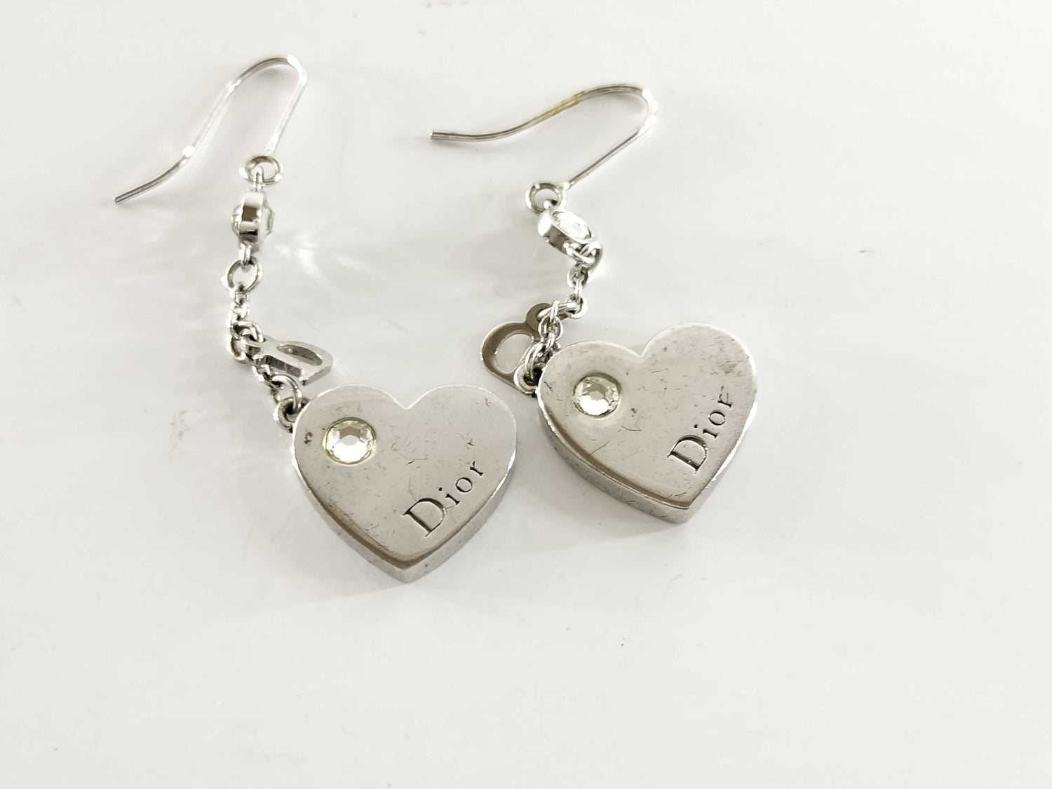 Dior Heart Logo Earrings