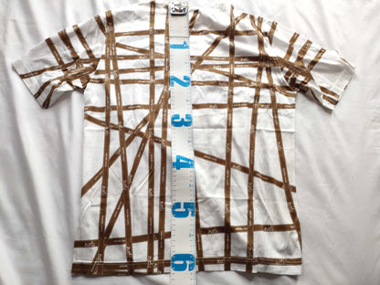 (10462_0074) HERMES Boldic Ribbon White/Brown T-Shirt