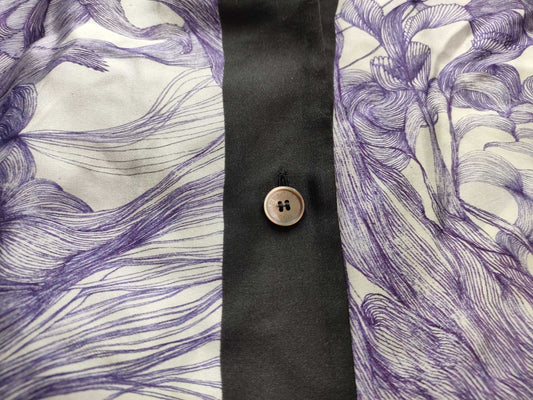 (10462_0093) HERMES Silk Blouse Tops