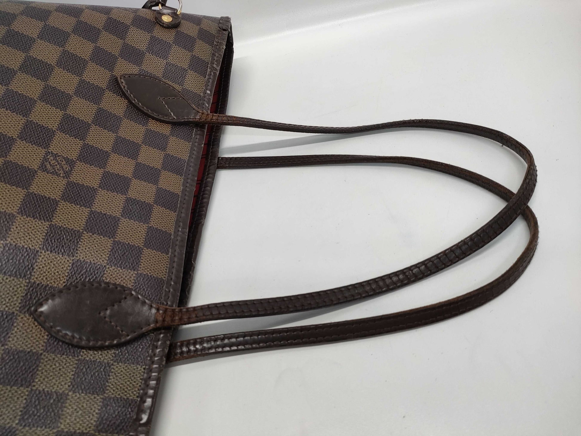 LOUIS VUITTON Damier N51105 Neverful MM CP Tote Bag