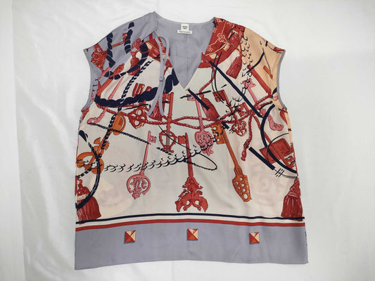 HERMES Sleeveless Blouse Other Apparel