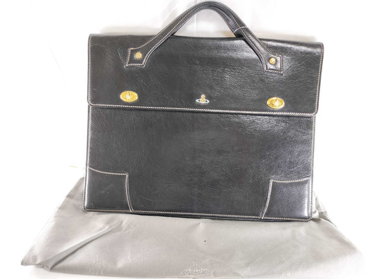 Vivienne Westwood Leather Business Bag