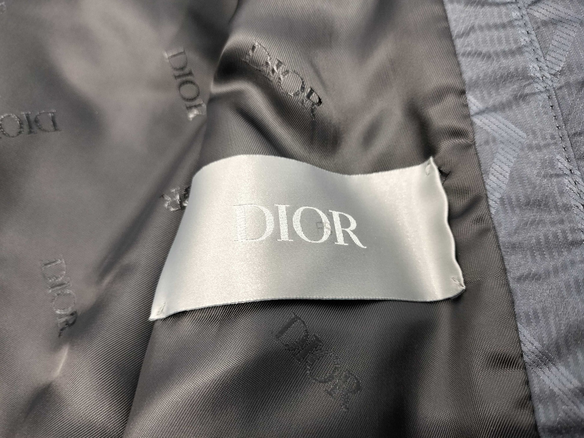 (10462_0332) Dior CD Diamond Bomber Zip-Up Blouson 143C432E5914 Jacket