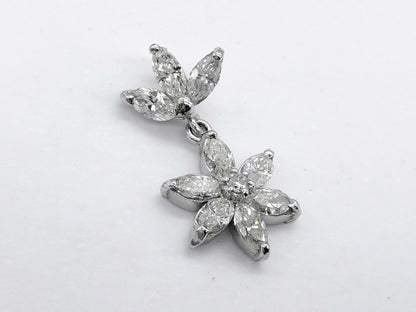 D1.00ct Pt900 2.3g Pendant Top 