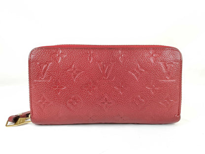 LOUIS VUITTON Monogram Empreinte Zippy Wallet Long Wallet