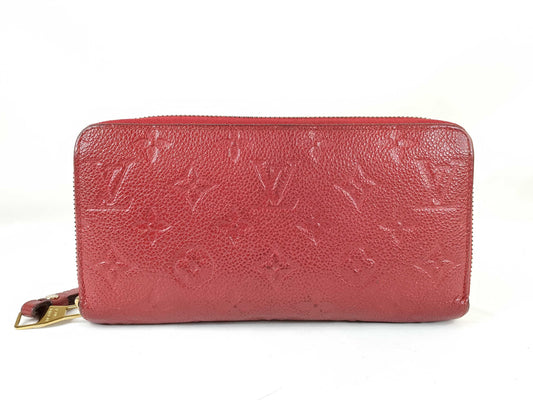 LOUIS VUITTON Monogram Empreinte Zippy Wallet Long Wallet