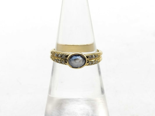 S0.75ct D0.09ct K18 3.3g Ring 