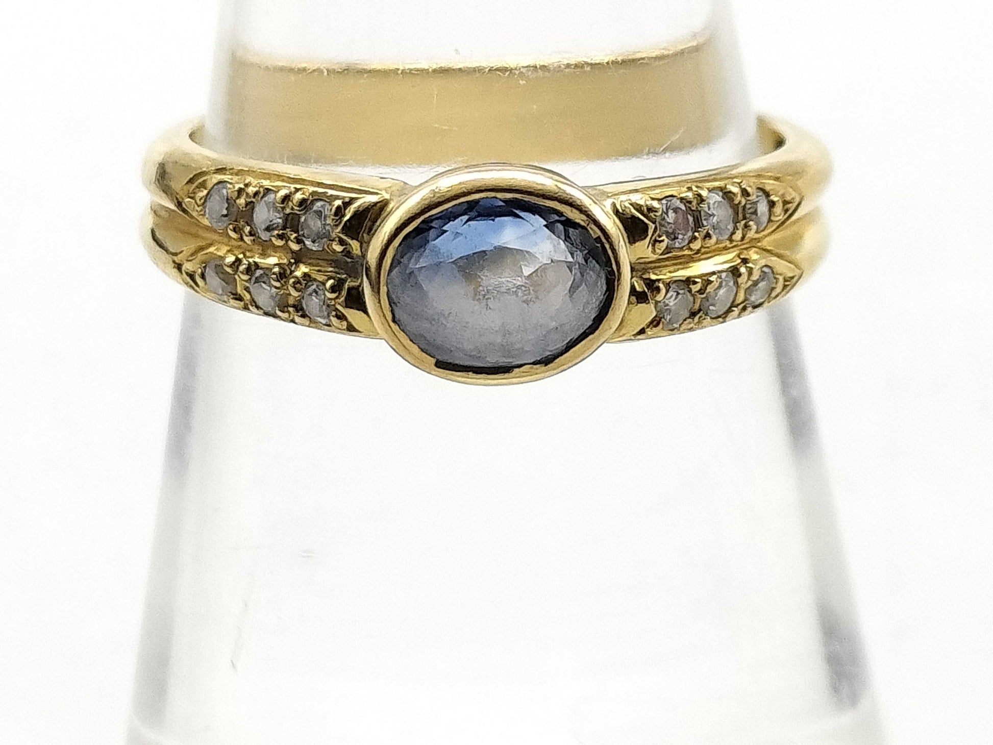 S0.75ct D0.09ct K18 3.3g Ring 