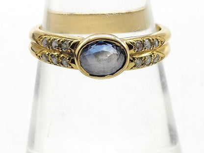 S0.75ct D0.09ct K18 3.3g Ring 
