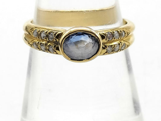 S0.75ct D0.09ct K18 3.3g Ring 