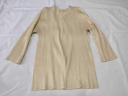 PLEATS PLEASE Zebra Ensemble in Beige Other Apparel