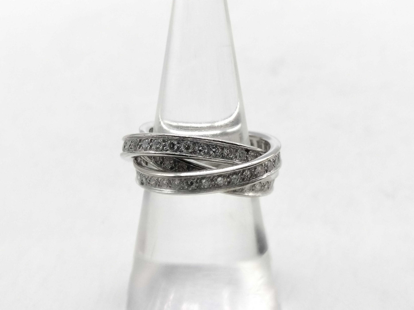Cartier Trinity #52 Diamond WG 750 9.7g Ring 