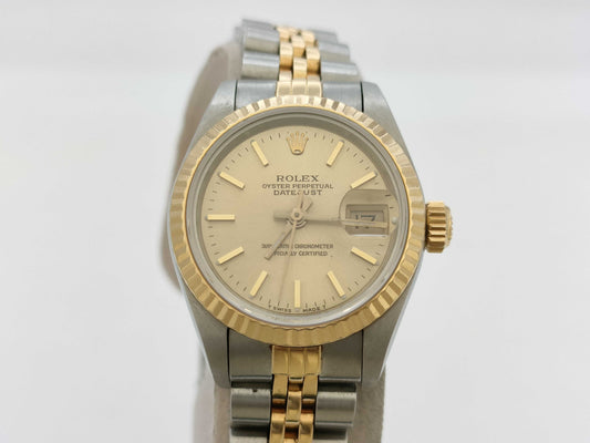 ROLEX 69173 E264647 Champagne Dial Women's Watch