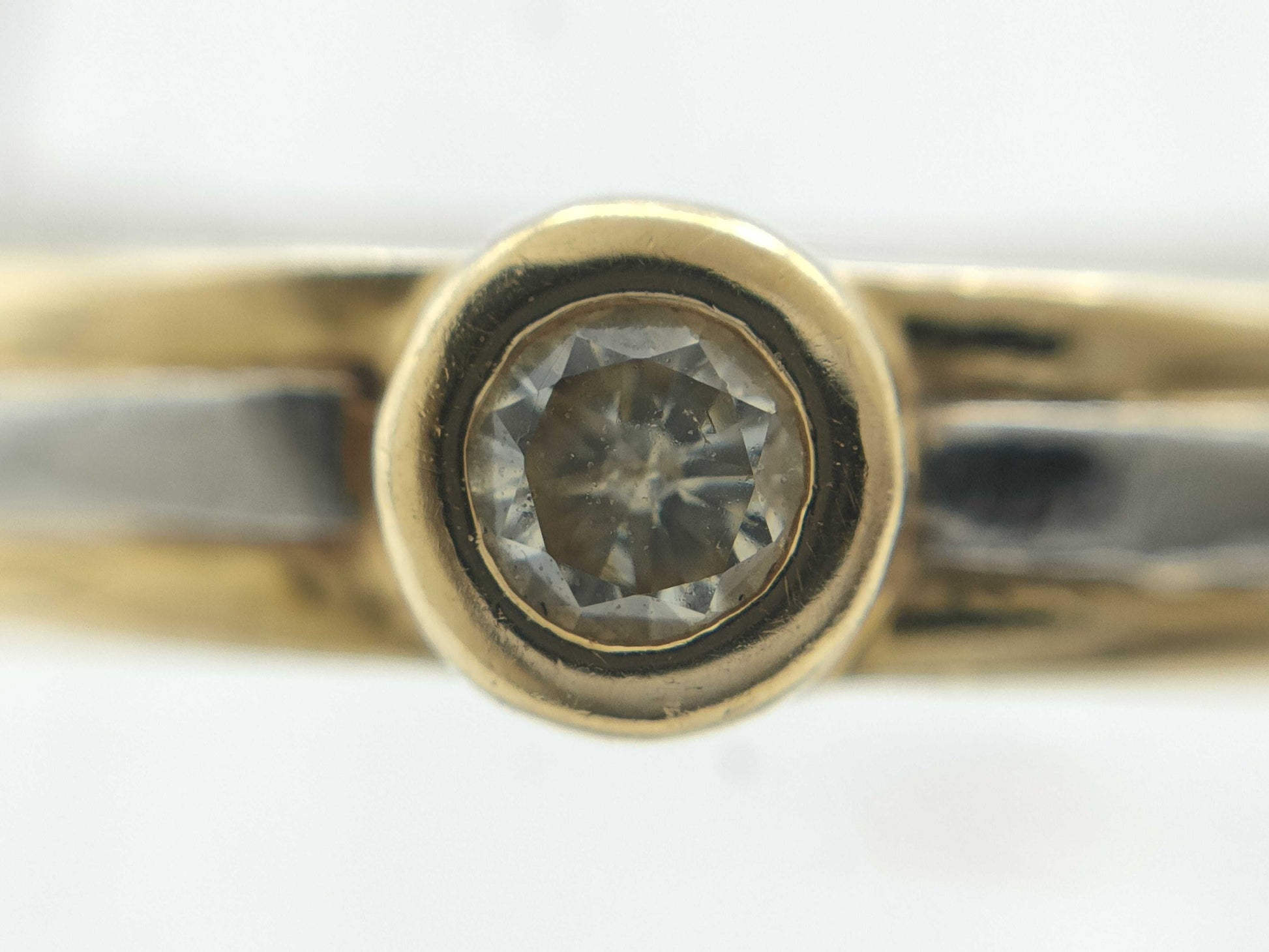 D0.06ct K18/Pt900 2.3g Ring 