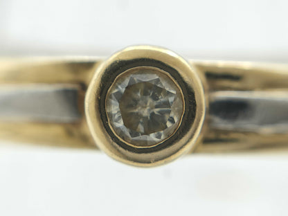 D0.06ct K18/Pt900 2.3g Ring 