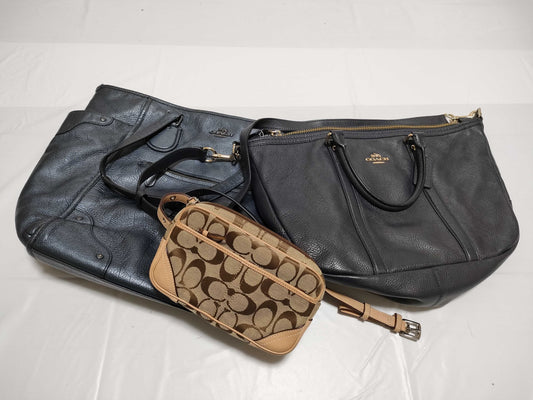 COACH Signature 3-Piece Leather Signature Shoulder Bag
