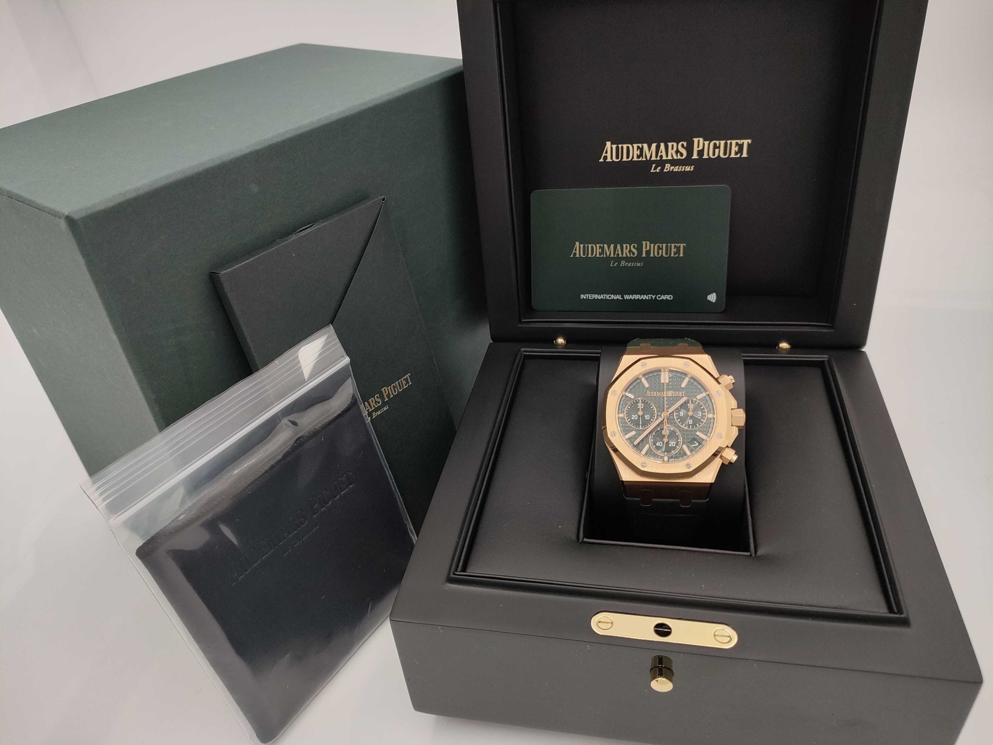 AUDEMARS PIGUET 50th Anniversary 26240OR.OO.D404CR.01 TY7179C Khaki Green Grand Tapestry Men's Watch