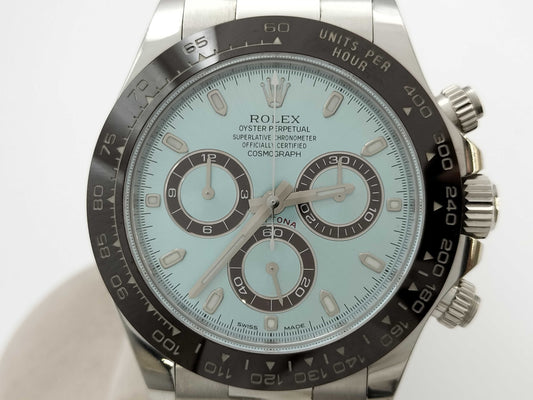 ROLEX 116506 794G14Z2 Ice Blue Full-Bridge Men's Watch
