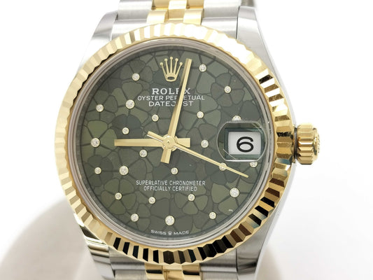ROLEX 278273 23H1W077 Green Floral Women's Watch