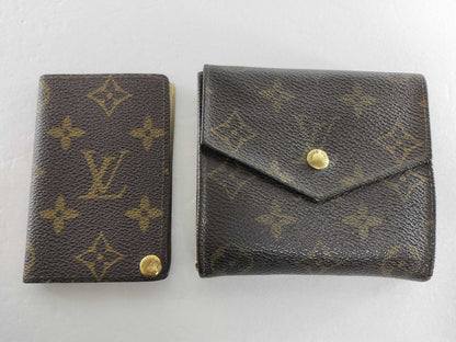 LOUIS VUITTON Monogram Small Items *2 Wallets