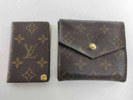 LOUIS VUITTON Monogram Small Items *2 Wallets