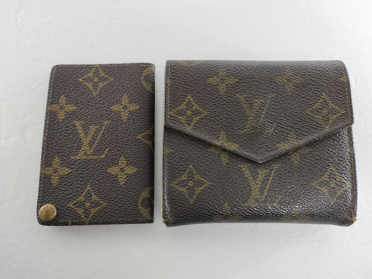 LOUIS VUITTON Monogram Small Items *2 Wallets