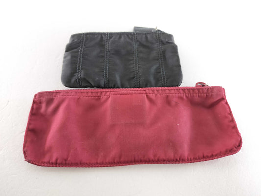 PRADA Nylon Triangle Plate Pouch Bundle