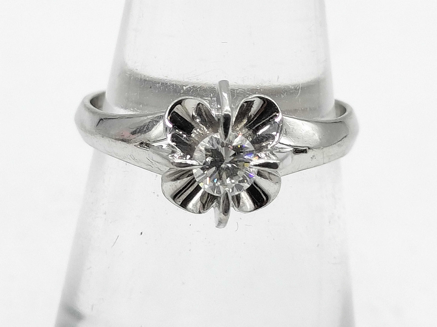 D0.19ct Pt900 3.8g Ring 