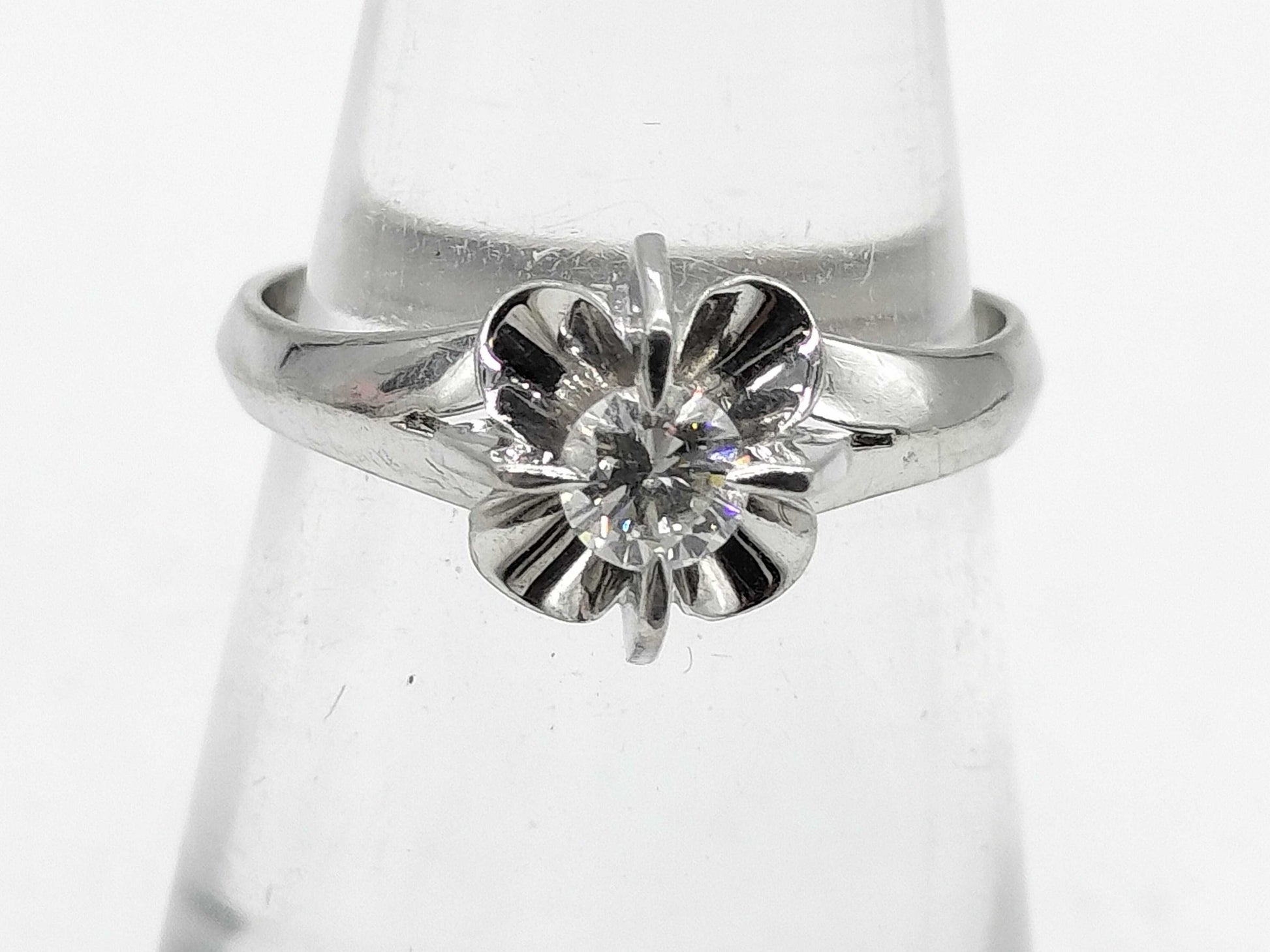 D0.19ct Pt900 3.8g Ring 