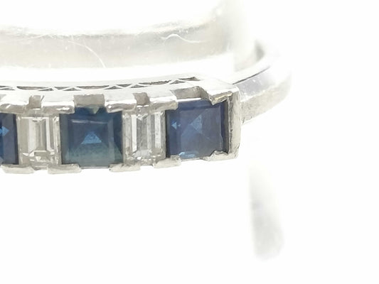 S0.58ct D0.15ct Pt900 4.1g Ring 