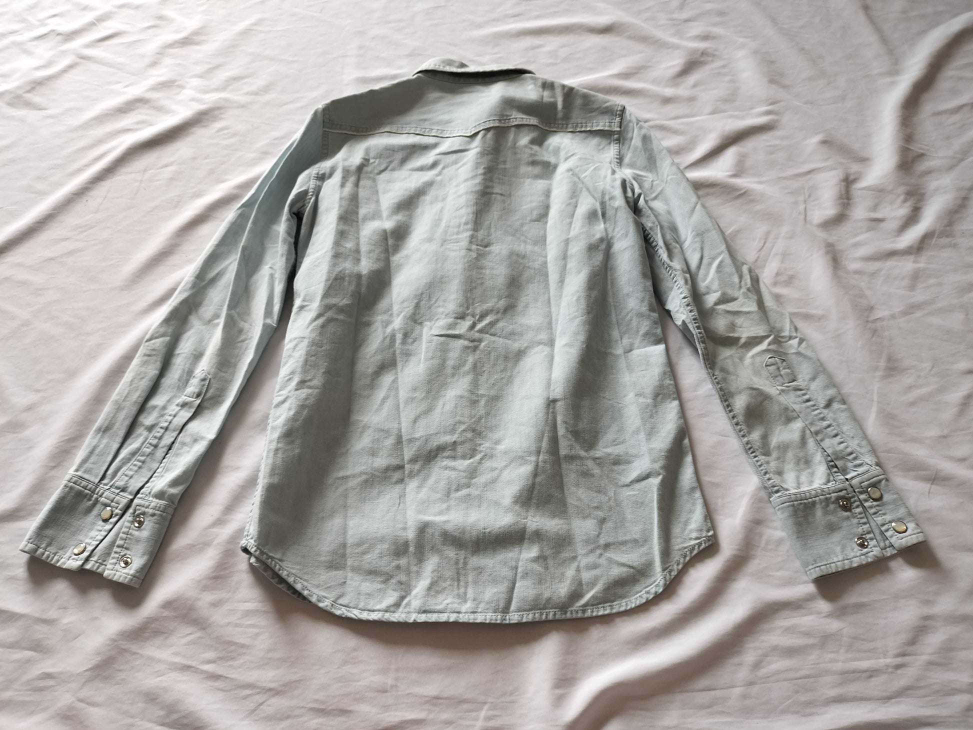 (10462_0164) GUCCI GUCCI Denim Western Shirt Snap Button Shirt